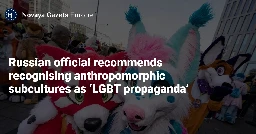 Russian official recommends recognising anthropomorphic subcultures as ‘LGBT propaganda’ — Novaya Gazeta Europe