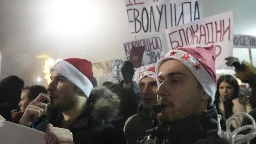 Instead of partying, thousands turn New Year celebration into anti-government protest in Serbia