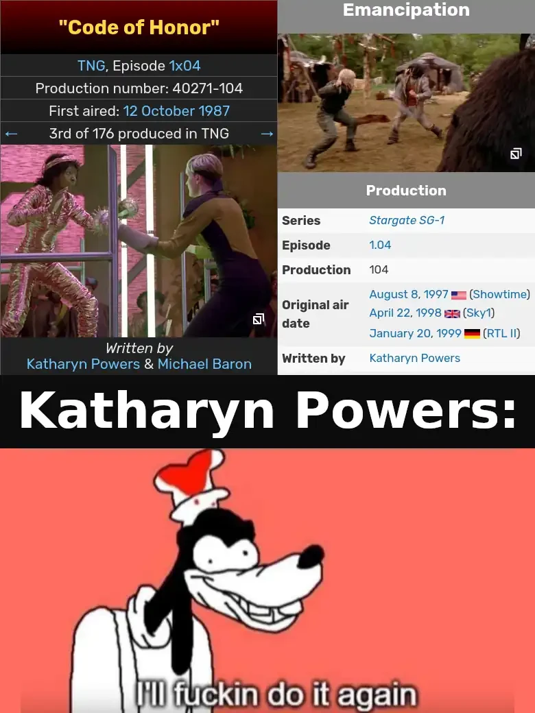 They wrote the same episode twice