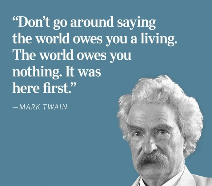 The World Owes Nothing