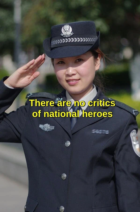 There are no critics of national heroes