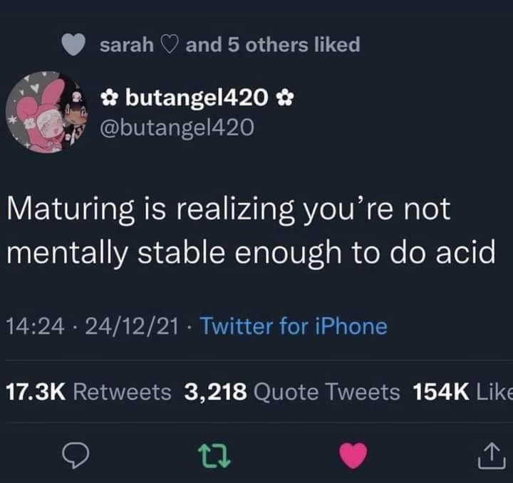 Maturing