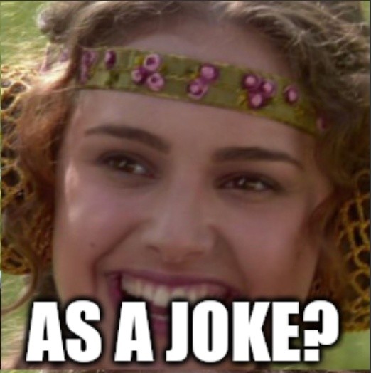 as a joke?